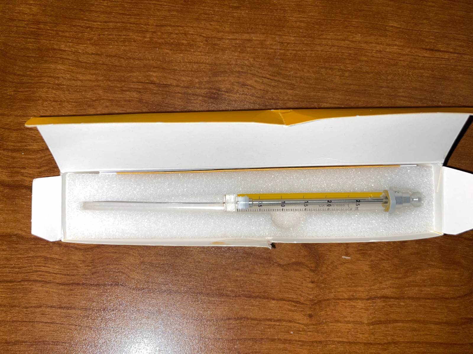Agilent 2.5 mL Autosampler Syringe 8010-0265 PTFE PAL3 23 G 65 mm Lot 1