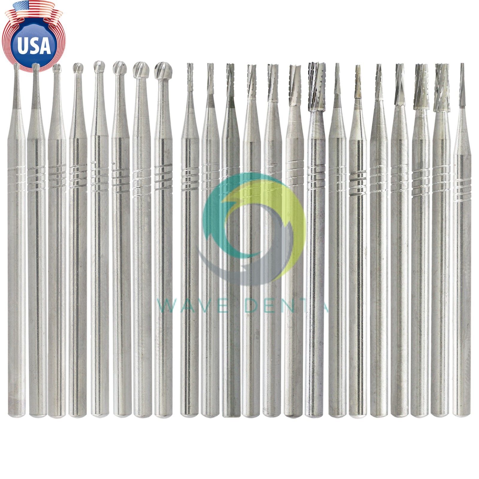 US Wave Dental Carbide Surgical Burs For Low Speed Straight Handpiece HP 44.5mm