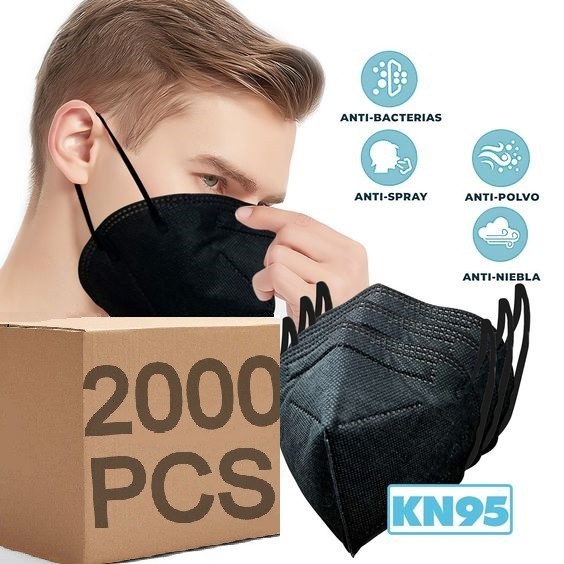 3/100 KN95 White Face Mask Disposable 5 Layer C.E Approval FFP2 Safety