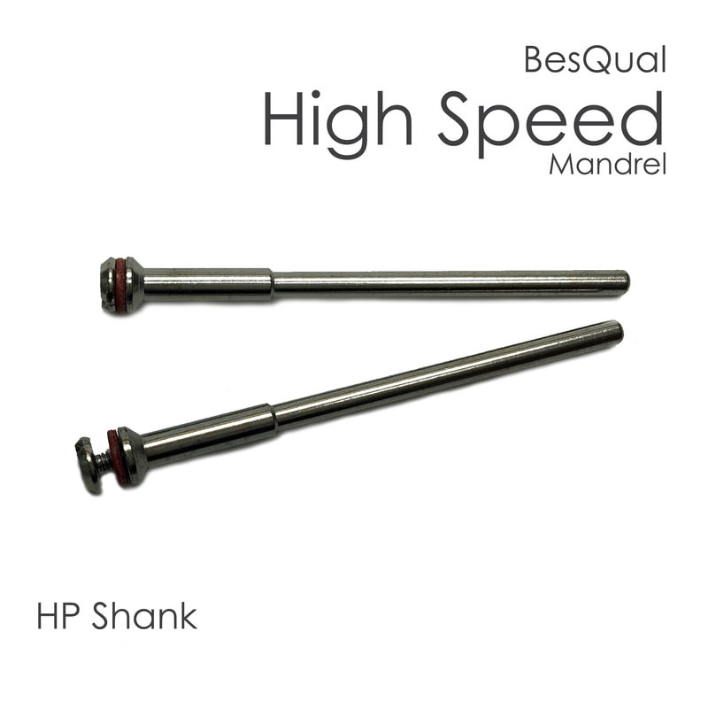 Dental Lab 12-pack High-Speed Mandrels M305 Standard HP Handpiece Shank