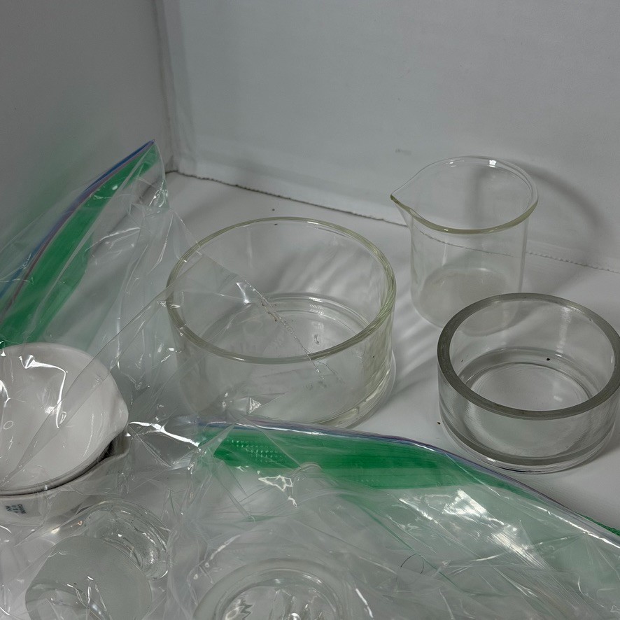 Vtg Lot of 35 PYREX Kimax Various Brand Laboratory Glass Beakers Flasks Jars