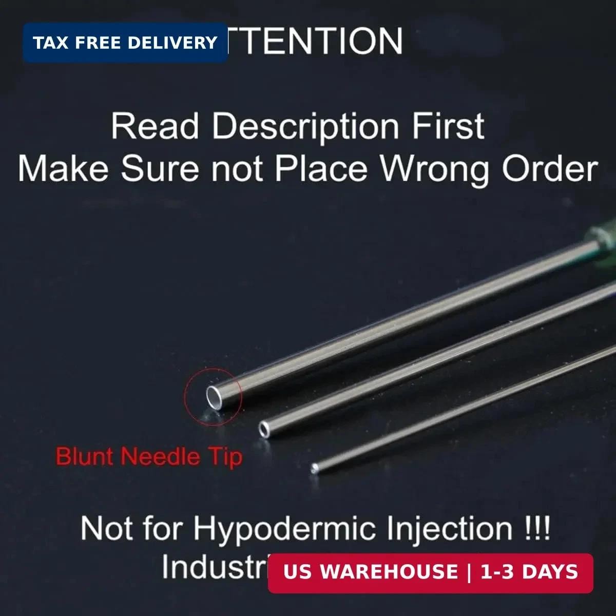 52 Pcs – 3ml 5ml 10ml 20ml Syringes with 14ga, 20ga,21ga, 23ga Blunt Tip Needles