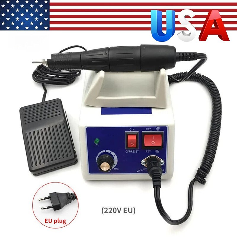Dental Lab MARATHON-III Electric Micromotor +Contra Angle Straight Handpiece Kit