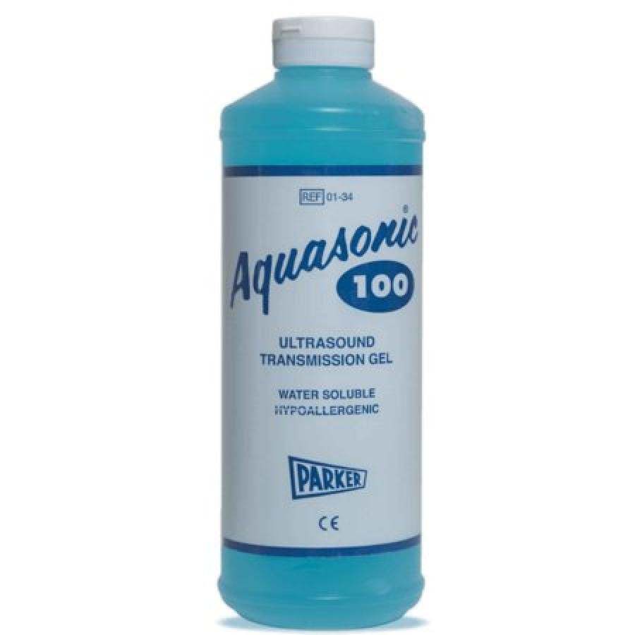 Aquasonic 100 Ultrasound Gel Blue 1 Liter Jar Bottle with Dispenser Cap 1 Count