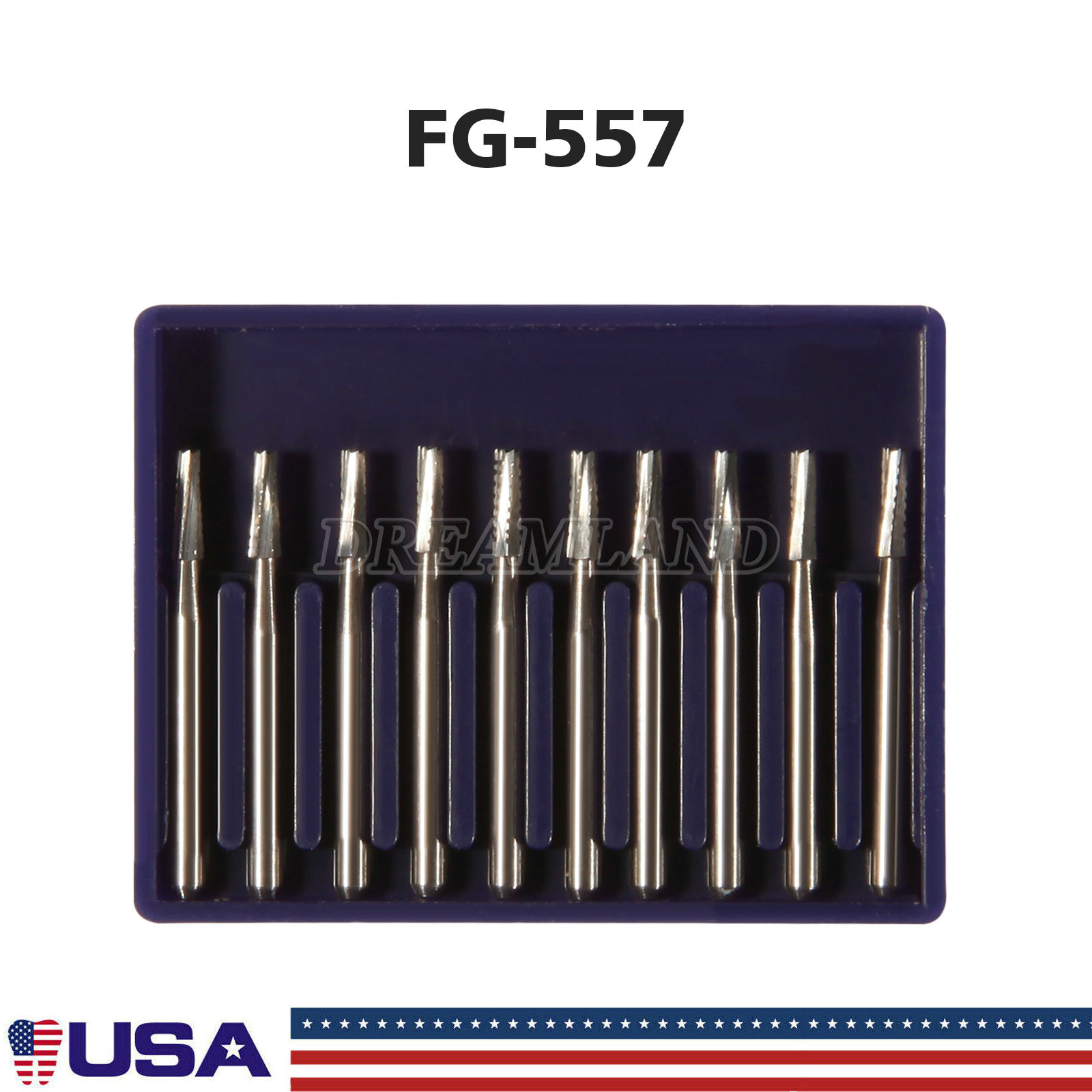 USA Dental Carbide Burs FG Round 19mm/Surgical Burs 25mm 40 Types For High Speed