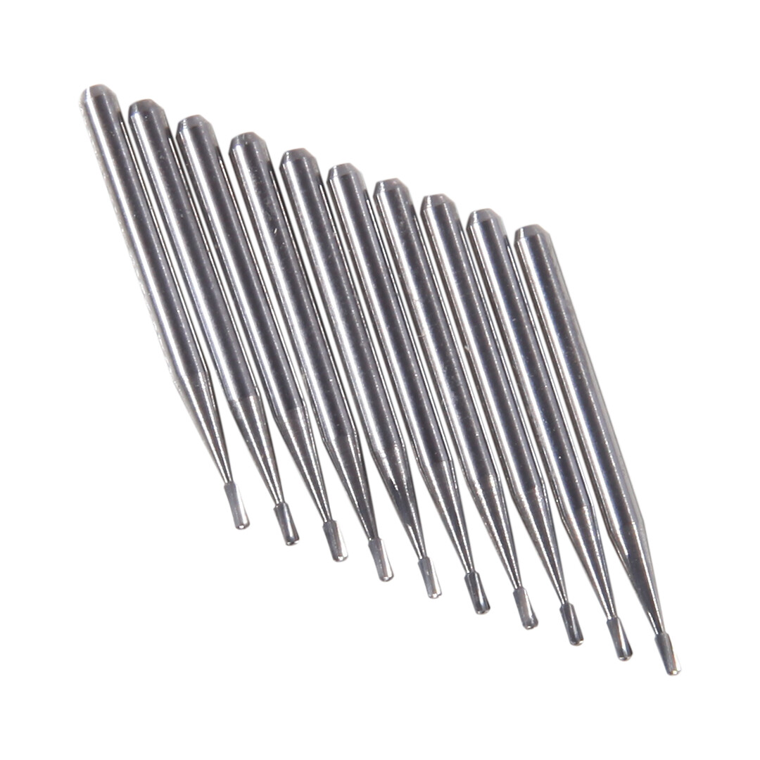 10 Pcs Dental Carbide Burs Pear-Shaped Type High Speed Tungsten Steel Bur FG329