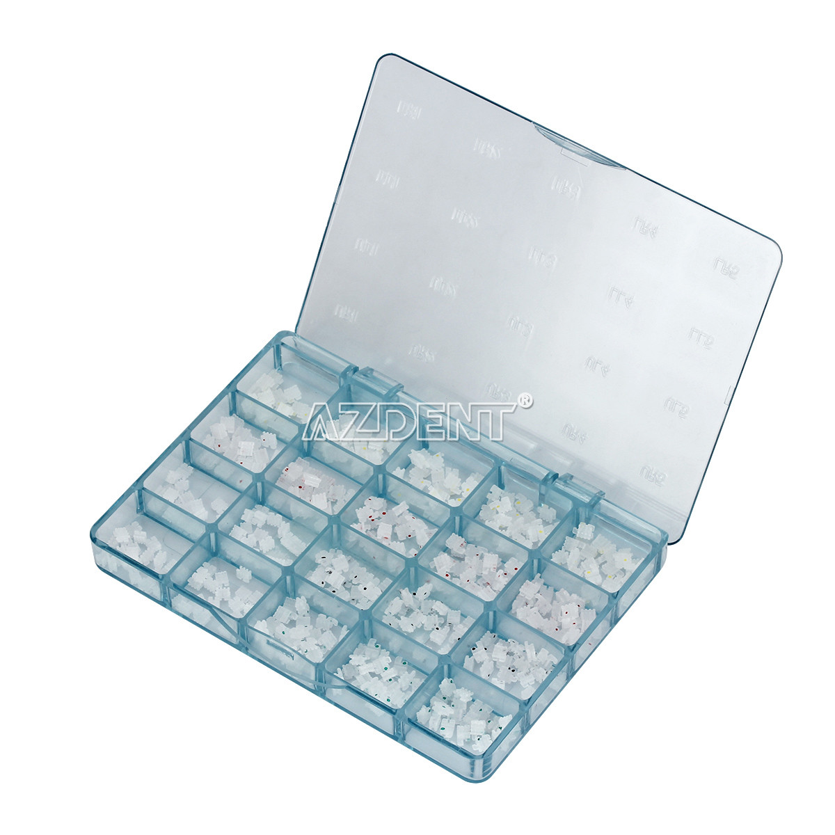 AZDENT Dental Ortho Ceramic Brackets Braces Roth MBT 0.022 Hooks 3 4 5