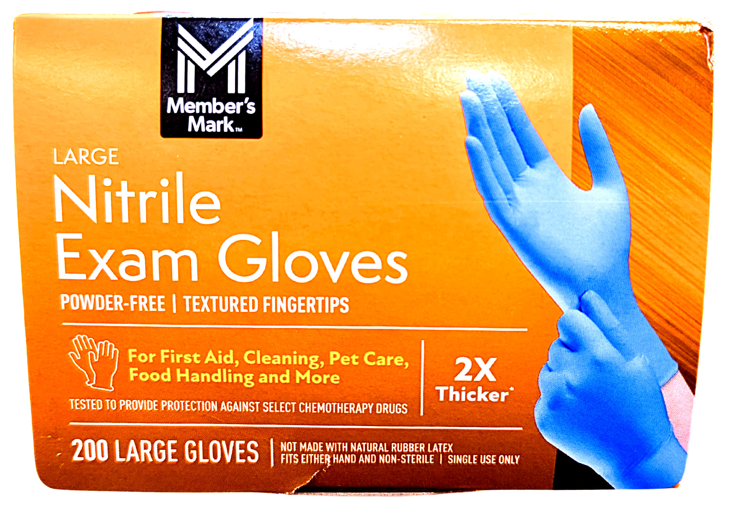 Member’s Mark Nitrile Exam Gloves Large 200 Count