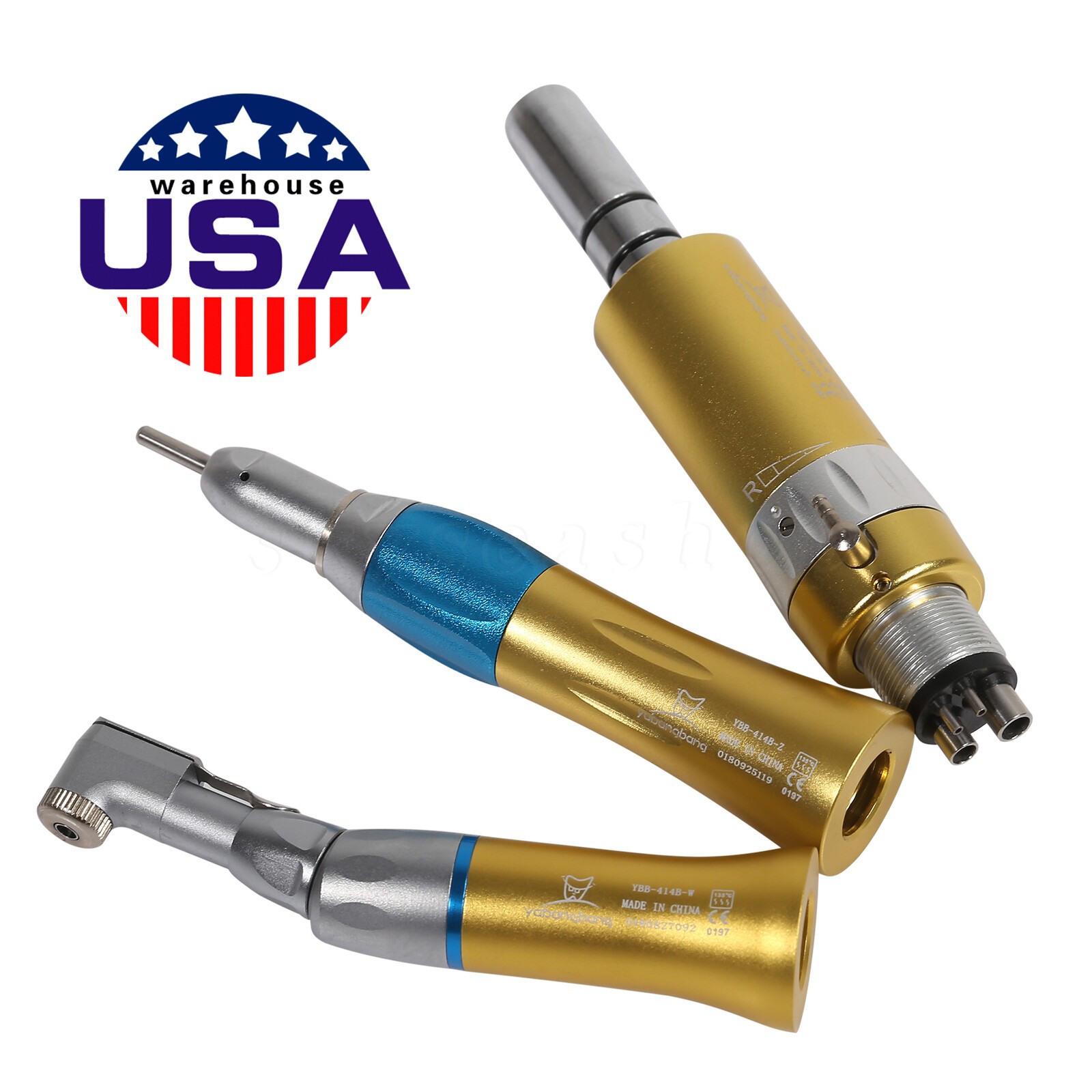 Dental low slow speed straight handpiece/ contra angle/air motor 4 Holes / RA1-8