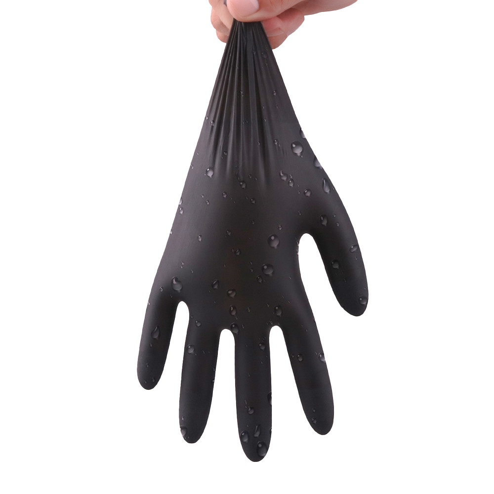 Case of Black Nitrile Gloves: Latex-Free and Powder-Free (10 boxes / 1000pcs)