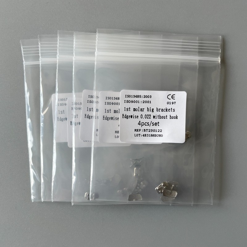 10Sets Dental Orthodontic 1st Molar Wide Big Brackets Edgewise 022 Without hooks