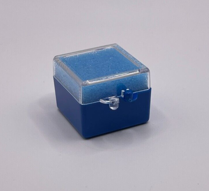 50 Pack, 1″ Blue Crown Foam Case Container Hinged Display Box Jewelry Teeth