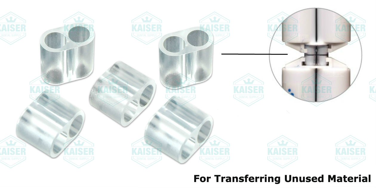 VPS Impression Cartridge Transfer Connectors (Pack of 5) Clear #CC-IMP