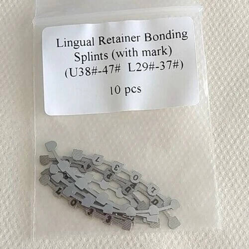 20Pcs Dental Orthodontic Lingual Retainer Bonding Splits with Mark 10pcs/pack