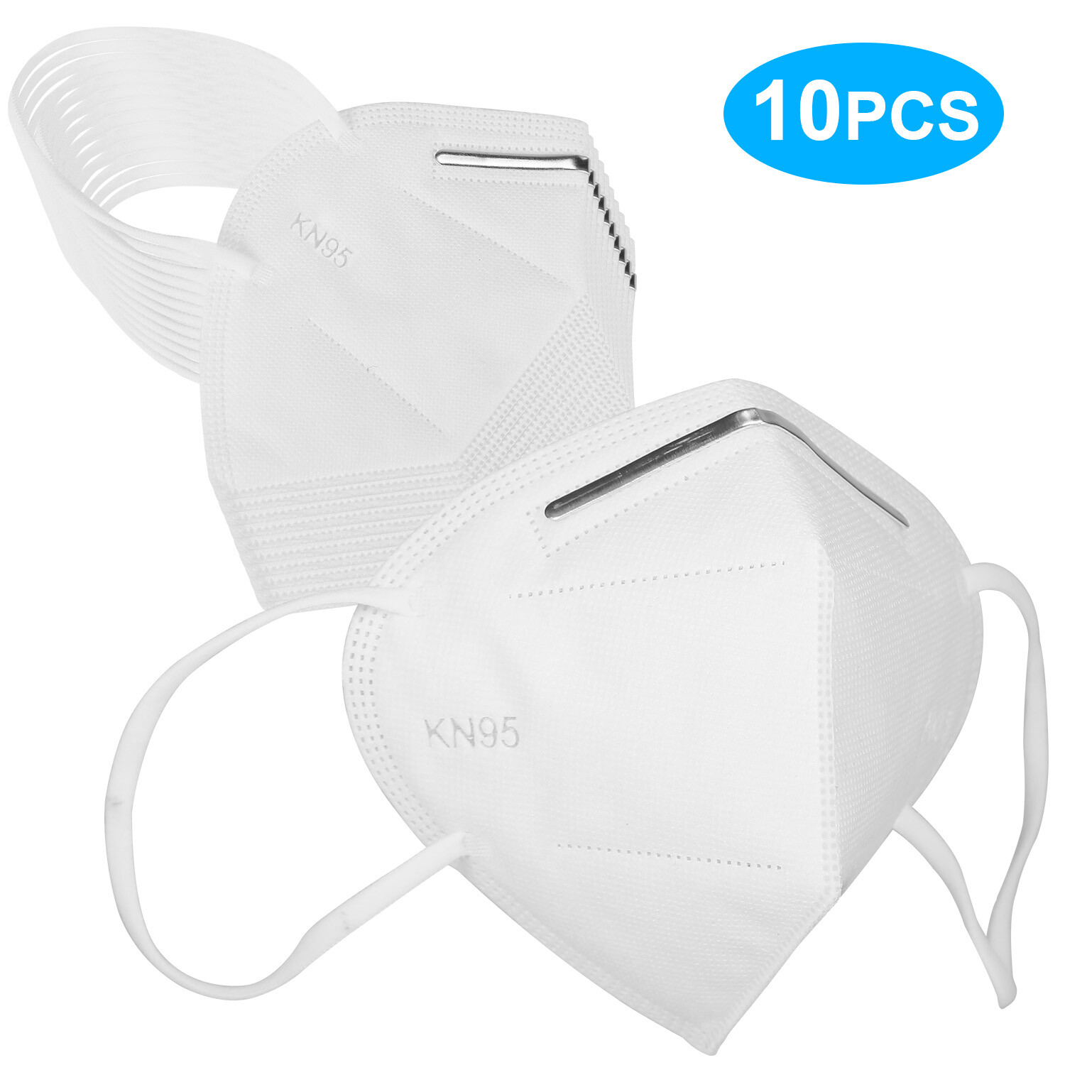 10 PCS KN95 Disposable Face Mask Mouth Cover Protective Respirator K N95
