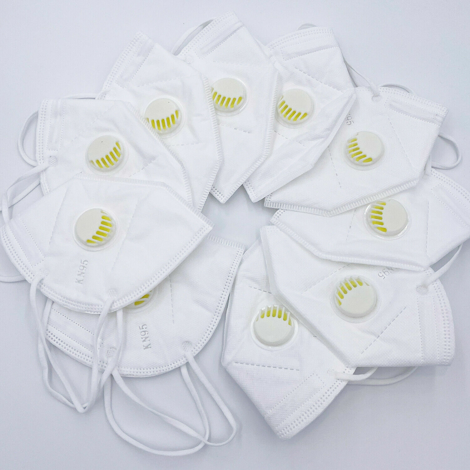[10 PACK] SEALED KN95 Face Mask with Exhalation VALVE Safety Respirator