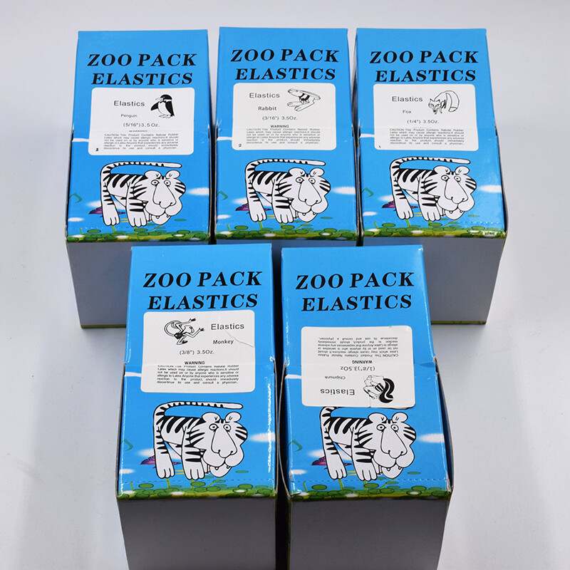Dental Orthodontic Elastics Rubber Bands Free Latex Braces 15 Sizes For Choice