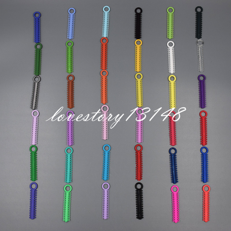 1 Bag(1040 Pcs)Dental Orthodontic Elastic Ligature Tie Colorful Mixed 37 Colors