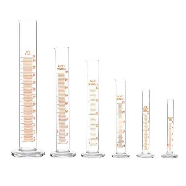 5ml – 1000ml Transparent Measuring Cylinder Graduated Lab Chemistry Glassware
