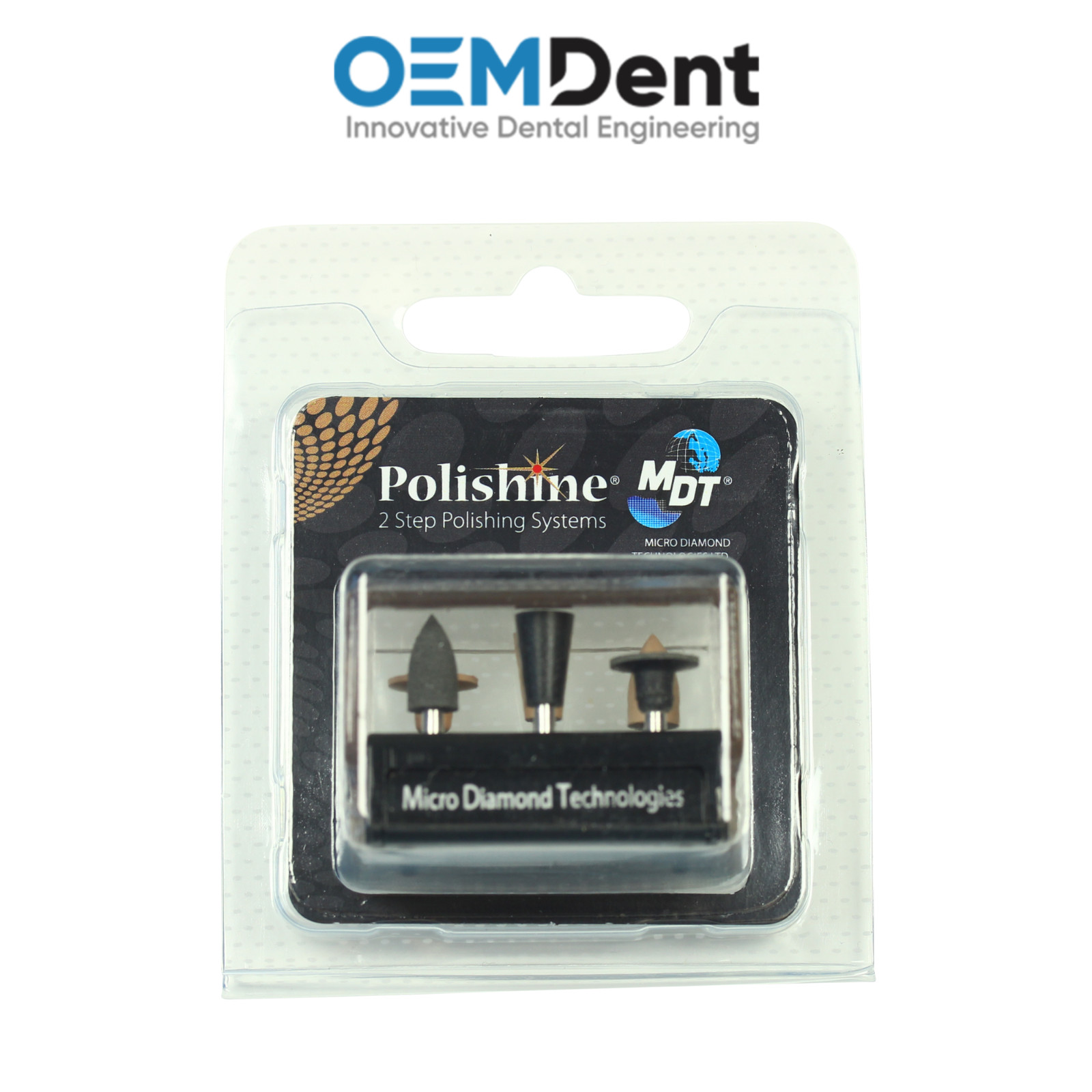 MDT Polishine PLZ Kit Zirconia Polishing System Refine Smooth Dental Restoration