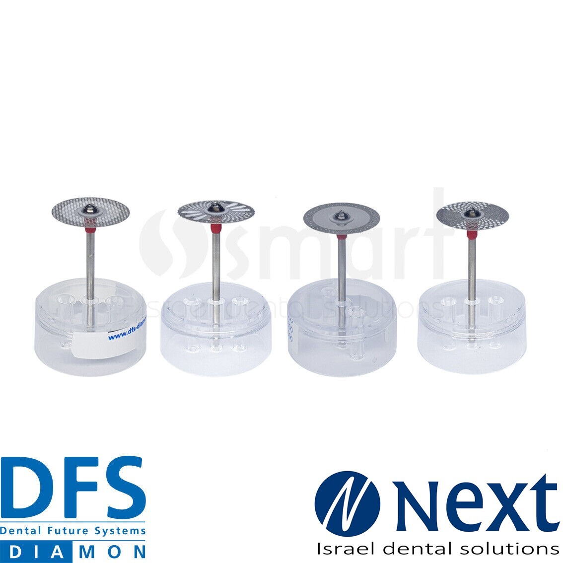 LOT X 4 Dental lab Electroplated Diamond Disc ceramic DFS DIAMON Germany Ø 22mm