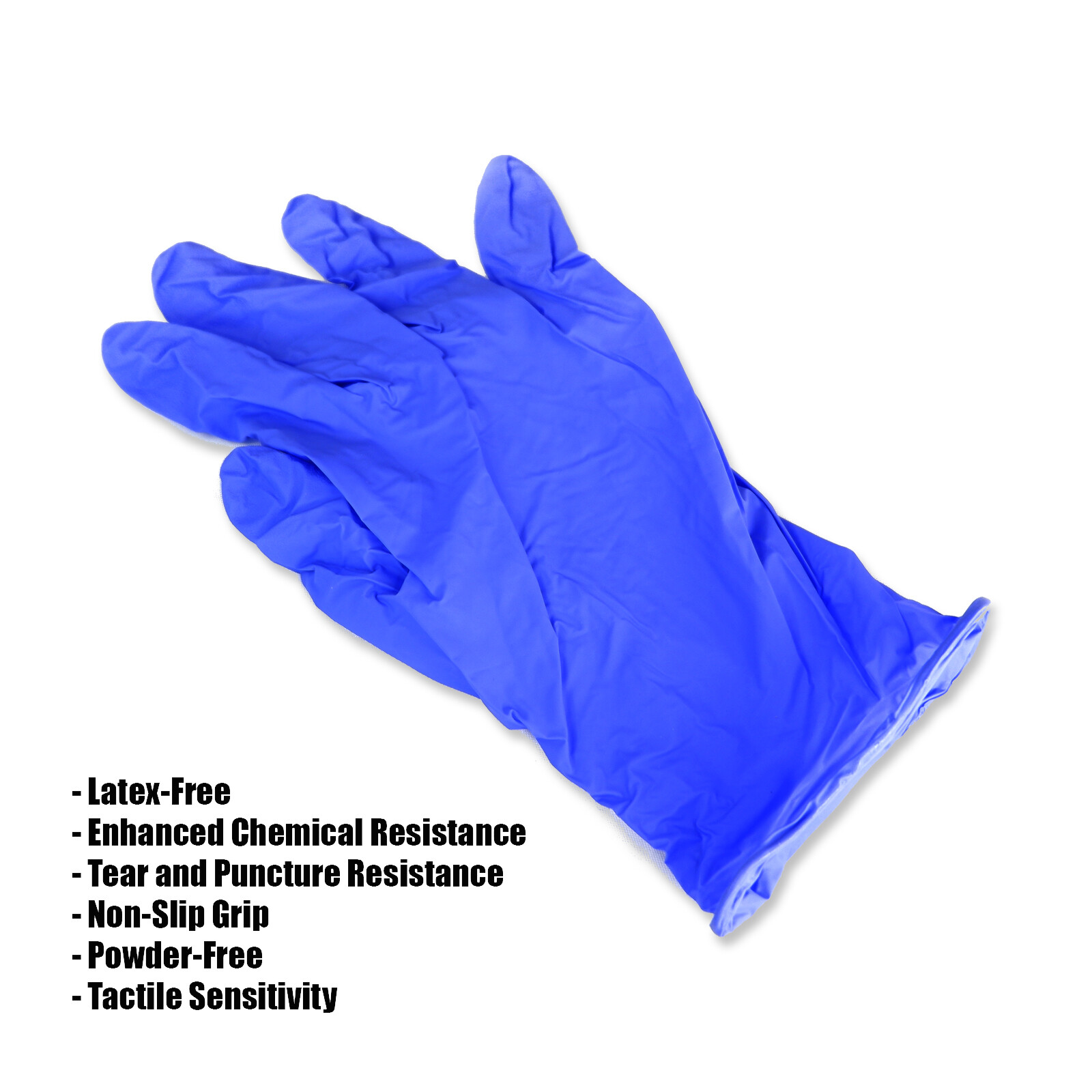 1000pcs Disposable Nitrile Gloves, S-M-L-XL, Blue, FDA, Pure Nitrile, F.D.A