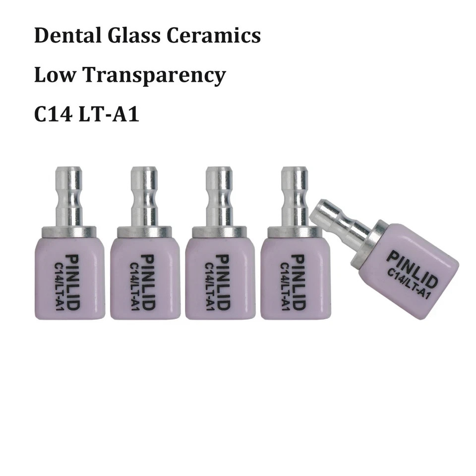 5Pcs/Box C14 LT Dental Lithium Disilicate Blocks Emax CAD/CAM CEREC Inlab System