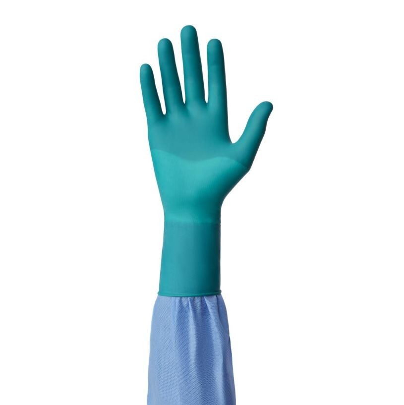*50-Pairs* Medline SensiCare PI Surgical Gloves Size-7.5 Sterile Green MSG9275