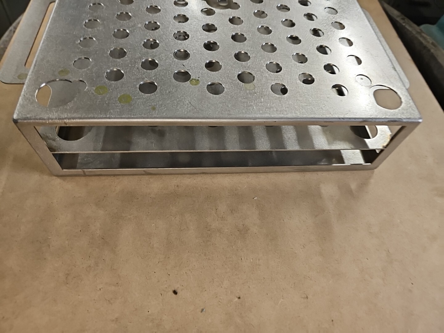 Industrial 101 Hole 2 TIER bottom 1/2″ Test Tube Rack Holder 12 x 16 x 3 SS?