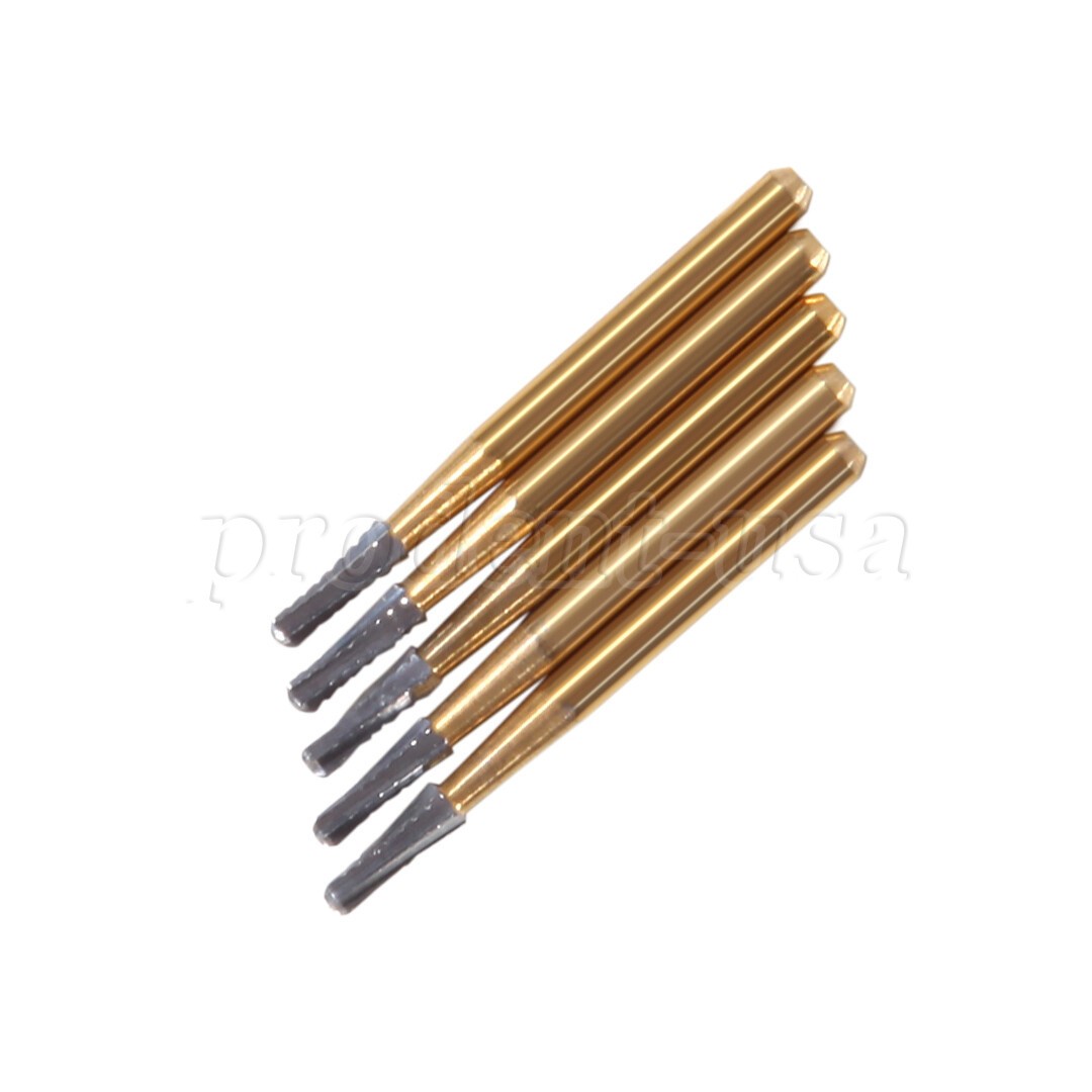5pcs /pack High Speed Dental Tungsten Steel Crown Metal Cutting Burs FG-1957 po