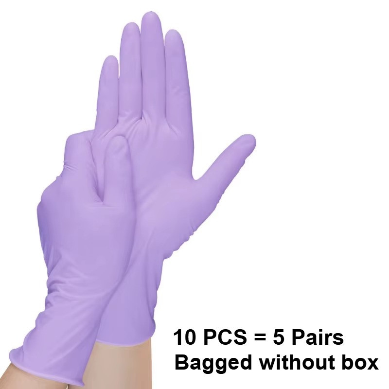 Disposable Nitrile Gloves Powder Free Latex Free Medical Use & Food Grade 100pcs
