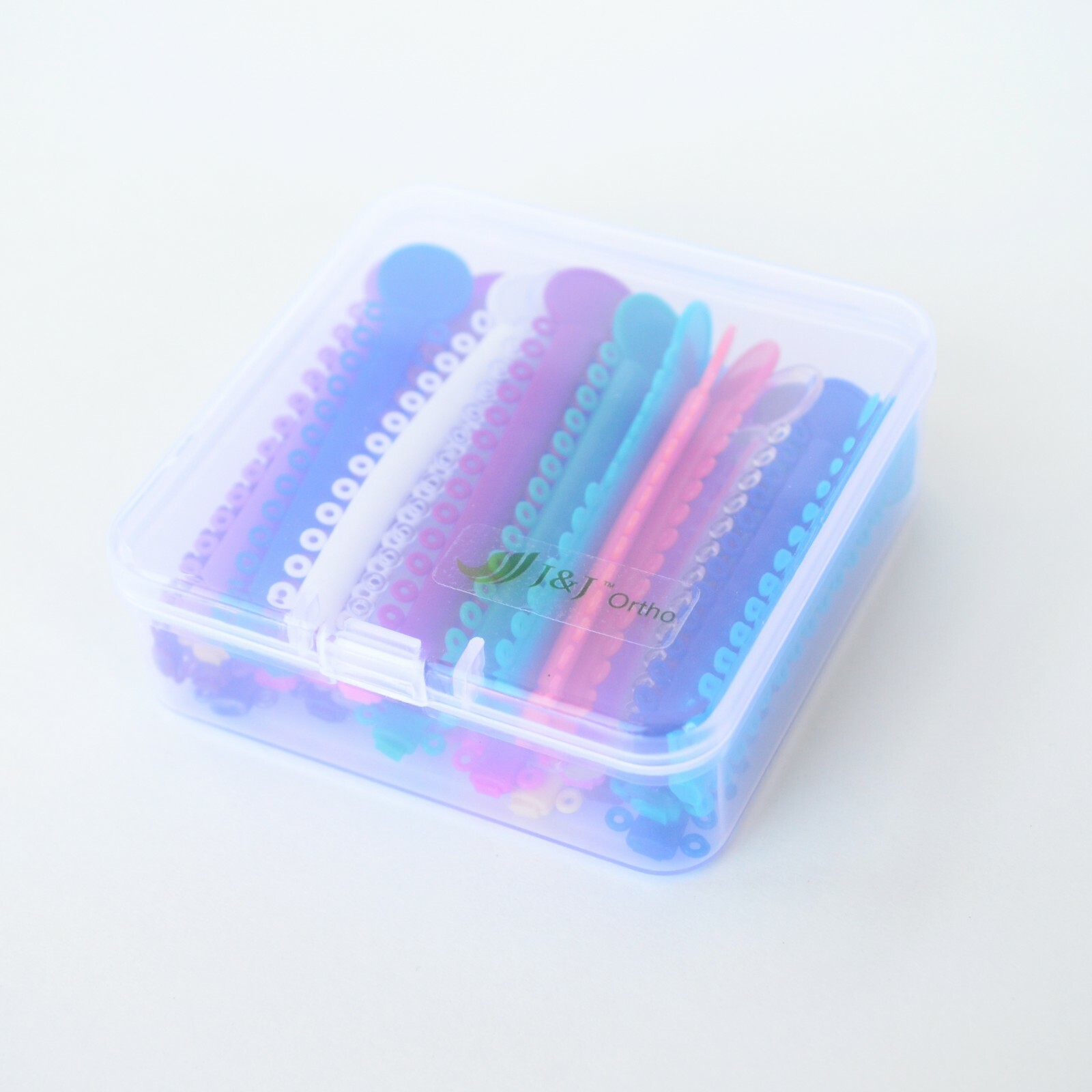 J&J Ortho™ Orthodontic Dental Ligature Ties O-Rings Sorted Color 1040pcs/Pack