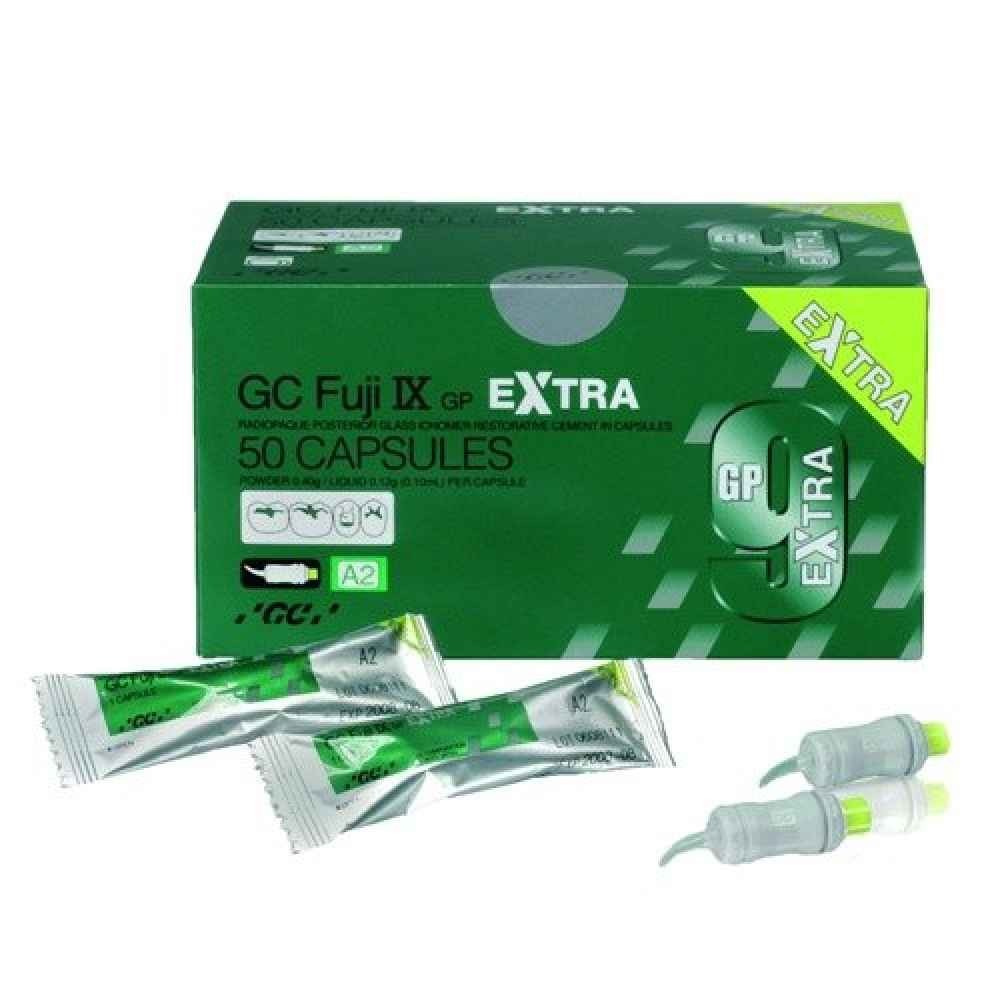 GC FUJI 9 GP EXTRA Posterior Glass Ionomer Cement Dental Restorative 50 Capsule