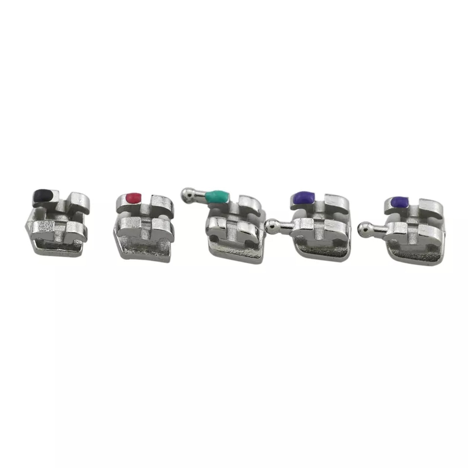 Dental Orthodontic Brackets Braces MIM Metal Mini Roth MBT 018 022 345 Hooks