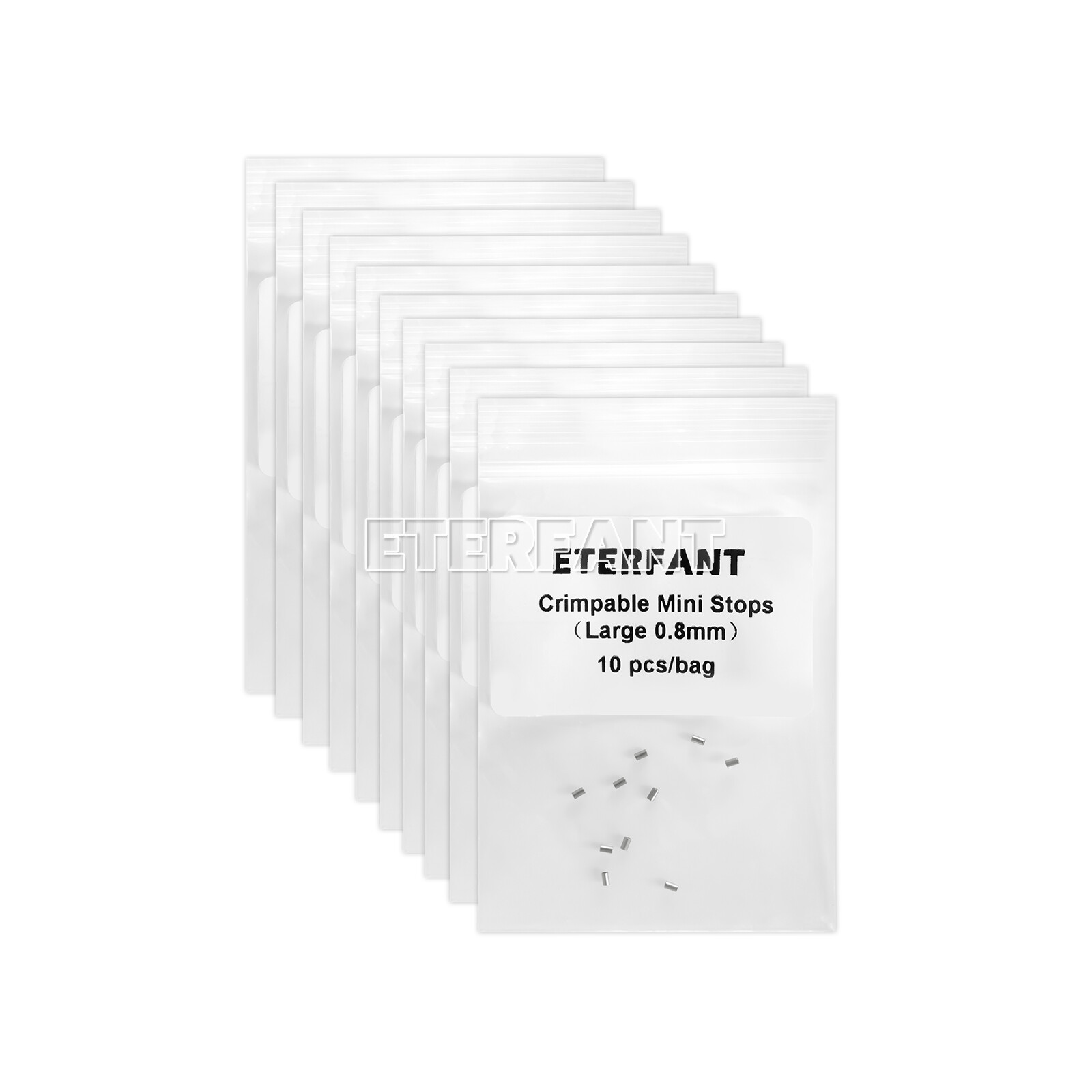 ETERFANT Dental Ortho Crimpable Mini Stops 0.8mm Crimpable Hooks for Round Wires