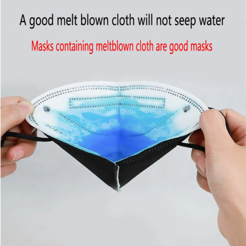10Pcs KN95 Face Mask 5 Layer BFE 95% Disposable Respiratory Non Medical-Black