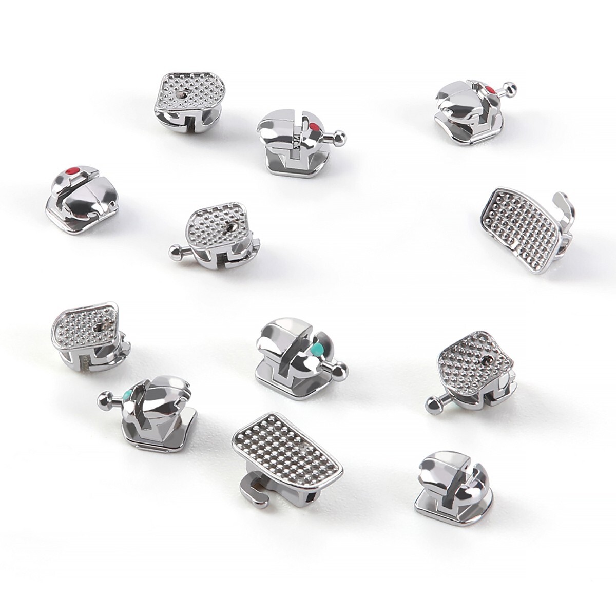 Dental Orthodontic Spherical Self-Ligating Bracket Braces Roth.022 Hooks 3-4-5