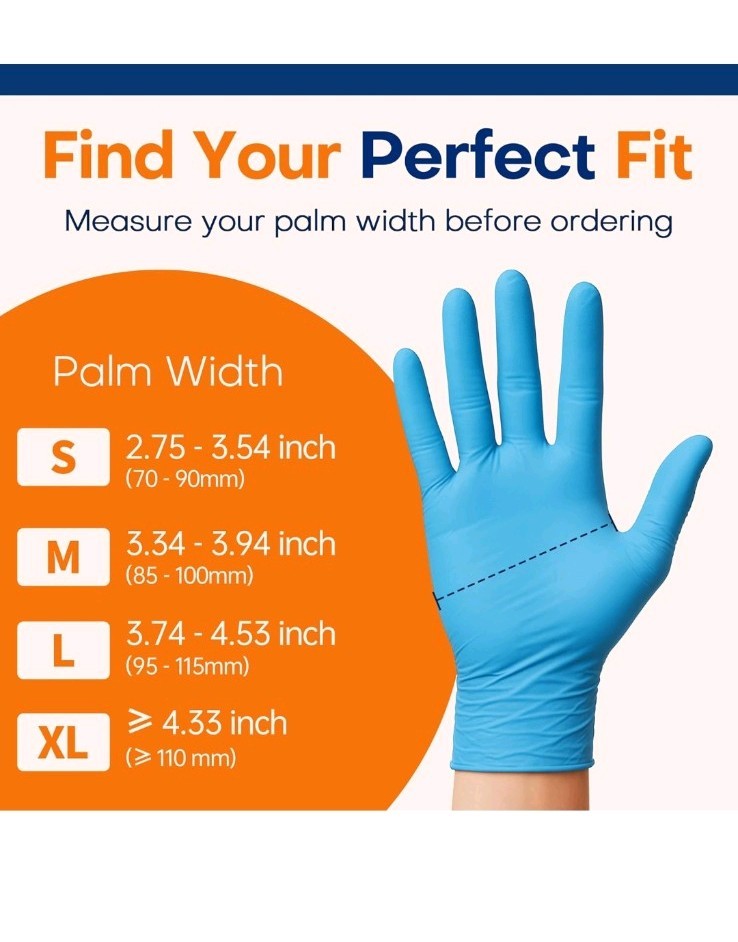 Medical Soft Max™ Nitrile Exam Gloves 1000 Pcs Latex-Free Powder-Free Food Safe