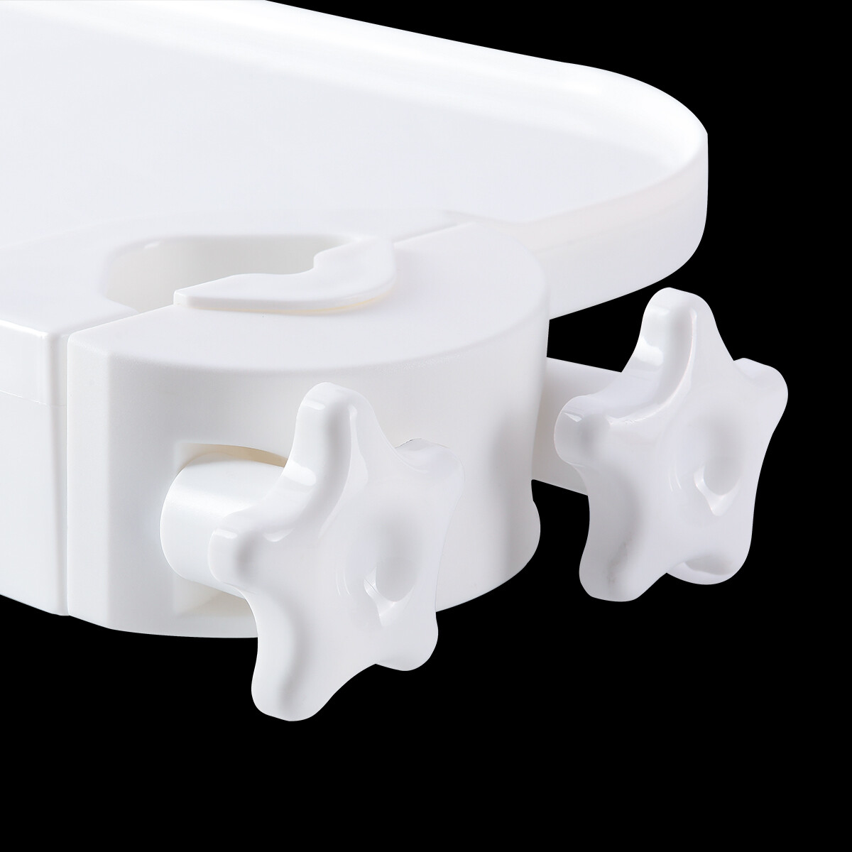 Dental Utility Plastic Post Mounted Shelf Tray Table Dentistry Chair Accessories