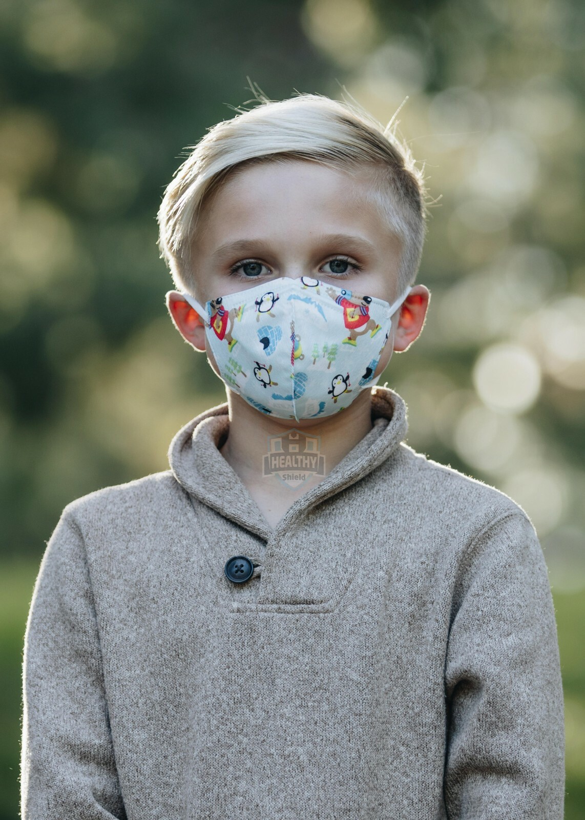 10/50Pcs Cartoon Kids BFE 95% Protective 4 Layer Face Mask Disposable Respirator