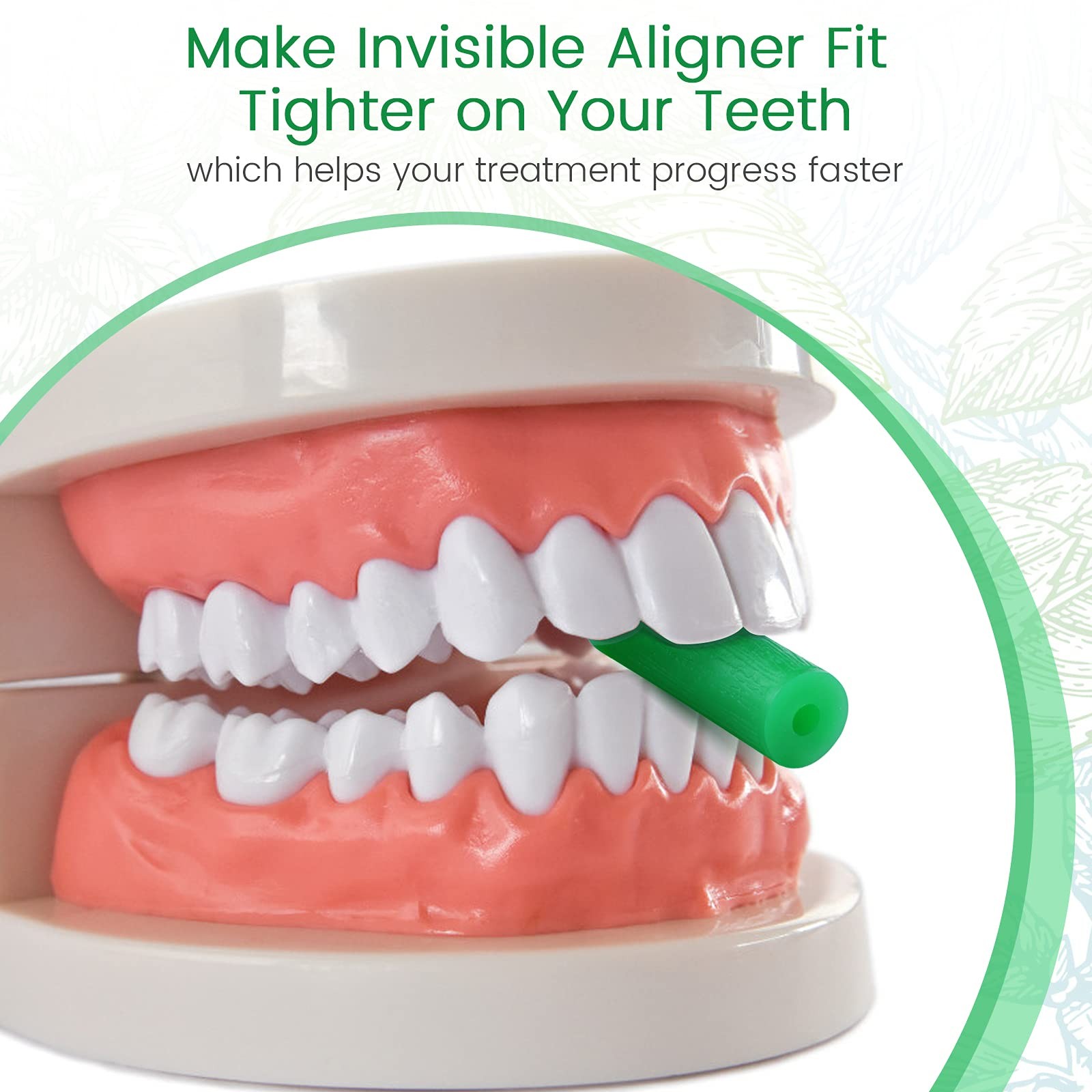 Aligner Chewies for Invisalign Aligners – Mint Scented (20Pcs Chewies) and 2 …