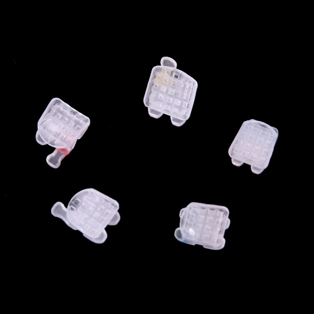 AZDENT Dental Ceramic Brackets Orthodontic Braces Roth.022 345 Hooks 20pcs /kit