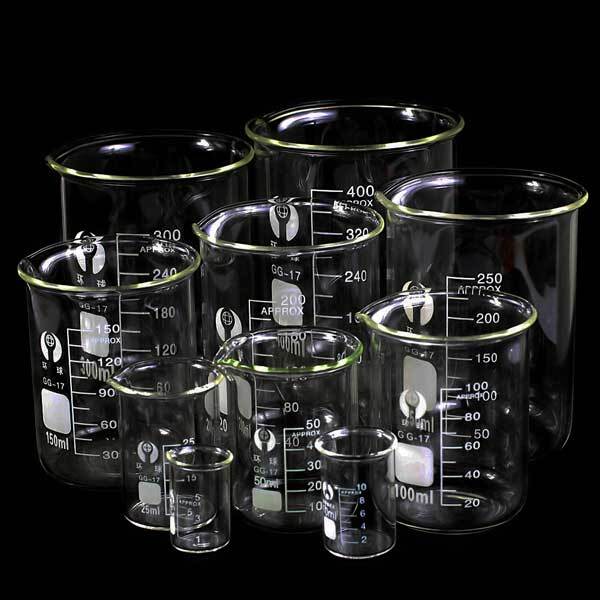 Wholesale 5ml-3000ml Borosilicate Glass Lab Beaker Chemistry Glassware w/ Handle