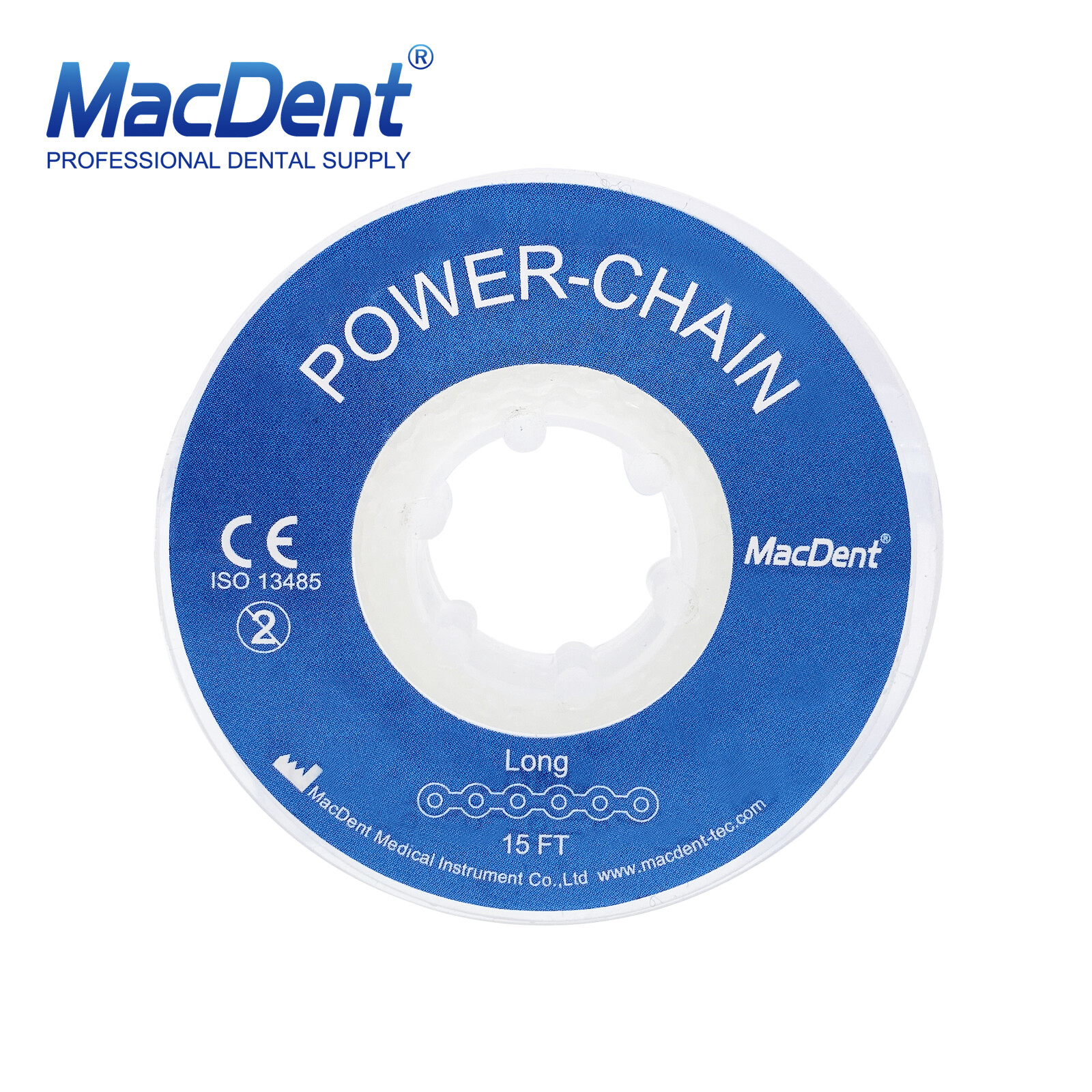 Dental Orthodontic Elastic Rubber Power Chain Braces Bands Short/Long/Close