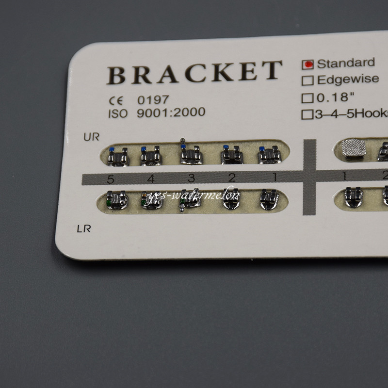 20 Pcs/Pack Dental Orthodontic Metal Bracket Brace Standard Roth.022 Hooks 3