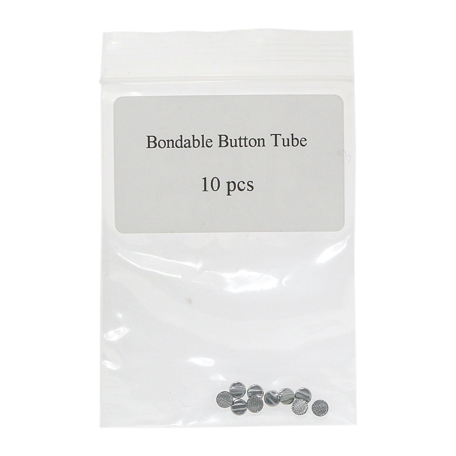 Dental Orthodontic Rotation Metal Bondable Button Tube Mesh Base 10Pcs/Pack