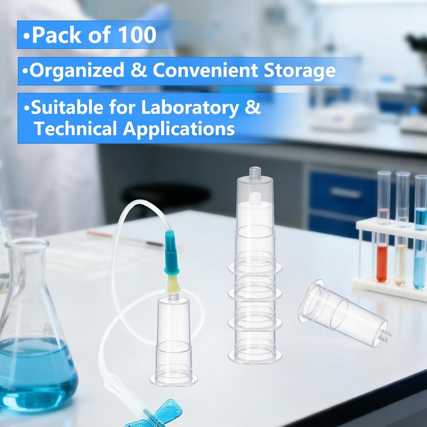 Disposable Tips Holders Universal 100 pcs Suit for Medical Laboratory Tools