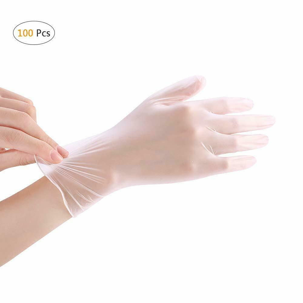 100ct INTCO Medical Vinyl PVC Exam Gloves, CE Approved, L or M, Free Shipping