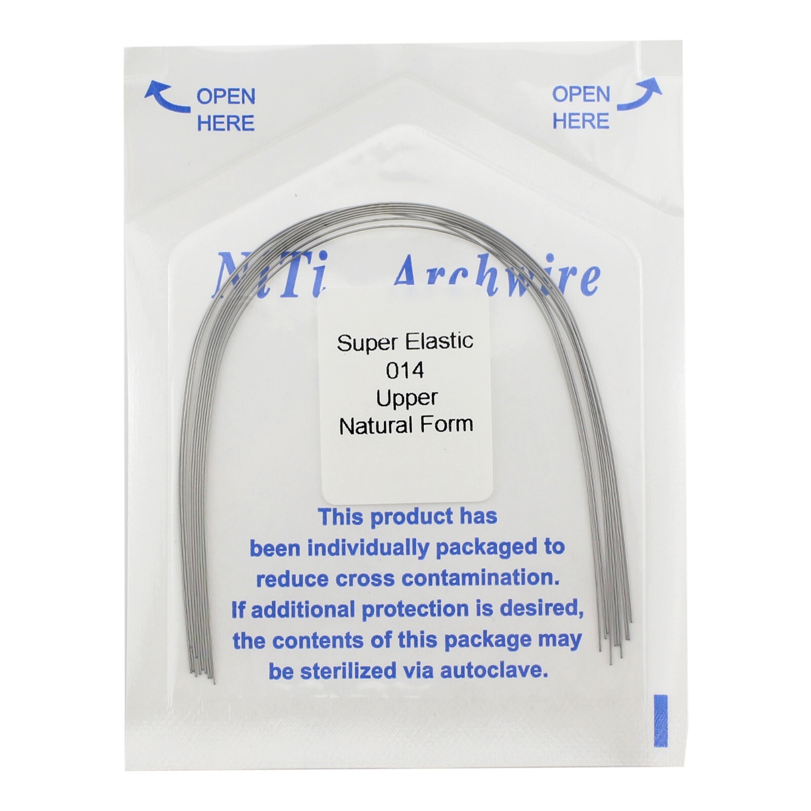 100PCS Dental Orthodontic Niti Arch Wire Rectangular Round Natural Upper Lower