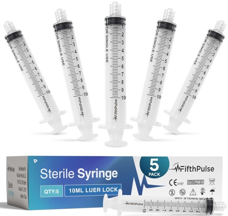 Plastic Syringes without Needle 5ml 10ml 20m 5ml 1ml Luer Lock Sterile Syringe